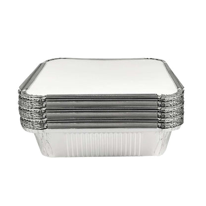 Claret Aluminium Food Container 9x9 Deep | 2100 ml
