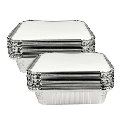 Claret Aluminium Food Container 9x9 Deep | 2100 ml