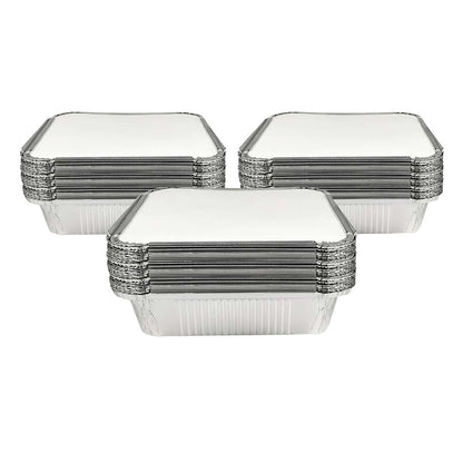 Claret Aluminium Food Container 9x9 Deep | 2100 ml