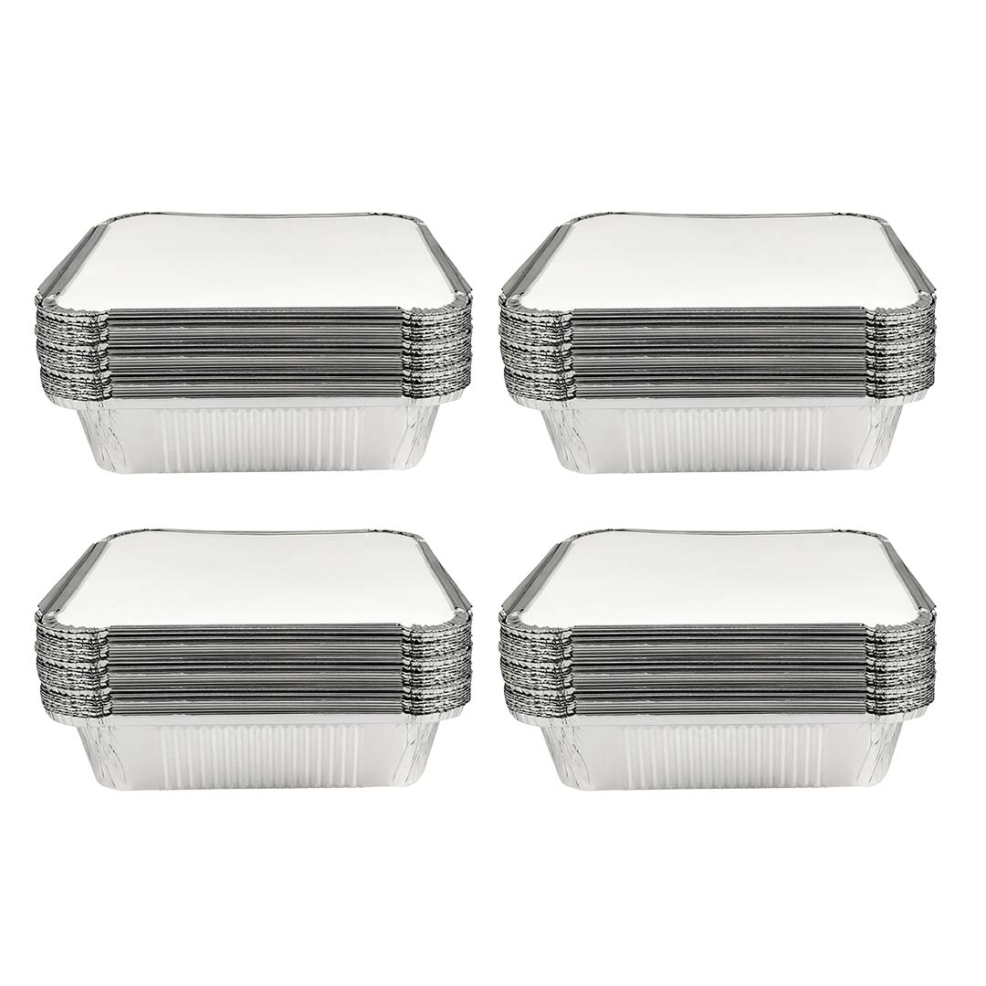 Claret Aluminium Food Container 9x9 Deep | 2100 ml