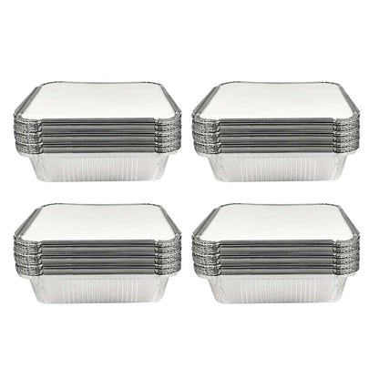 Claret Aluminium Food Container 9x9 Deep | 2100 ml