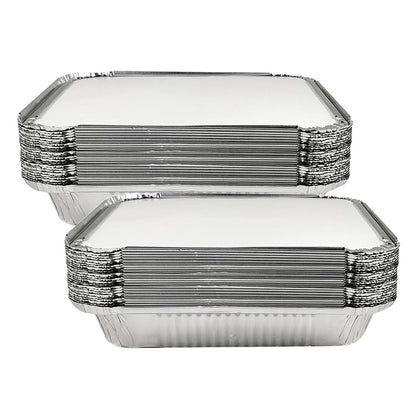 Claret Aluminium Food Container 9x9 Shallow | 1500 ml