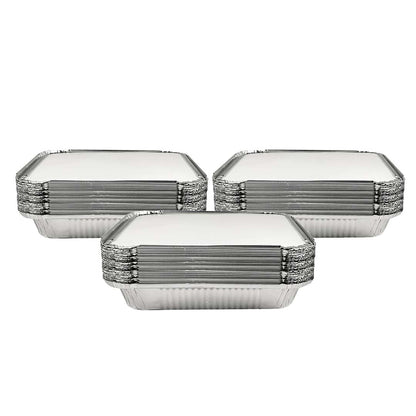 Claret Aluminium Food Container 9x9 Shallow | 1500 ml