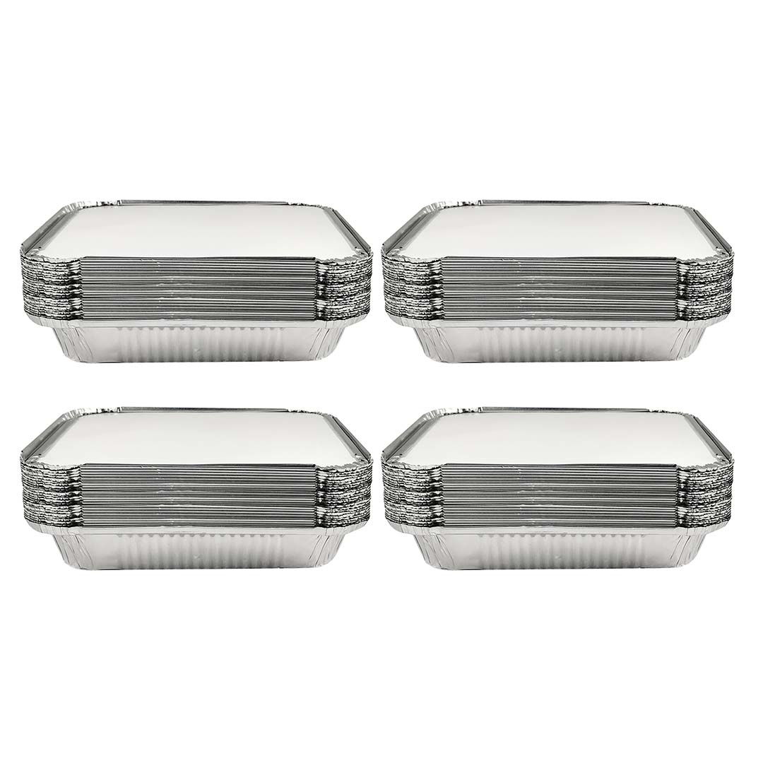 Claret Aluminium Food Container 9x9 Shallow | 1500 ml