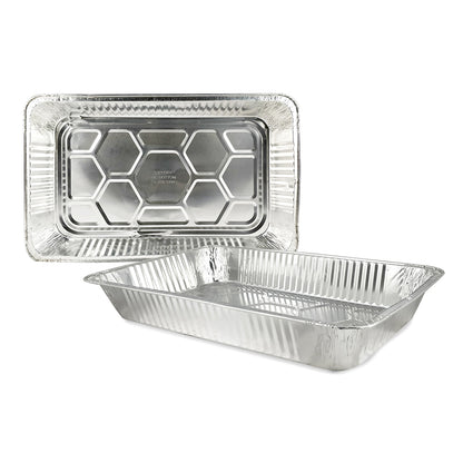 Claret Aluminium Food Container Full Deep With Lid | 9000 ml