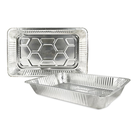 Claret Aluminium Food Container Full Deep With Lid | 9000 ml