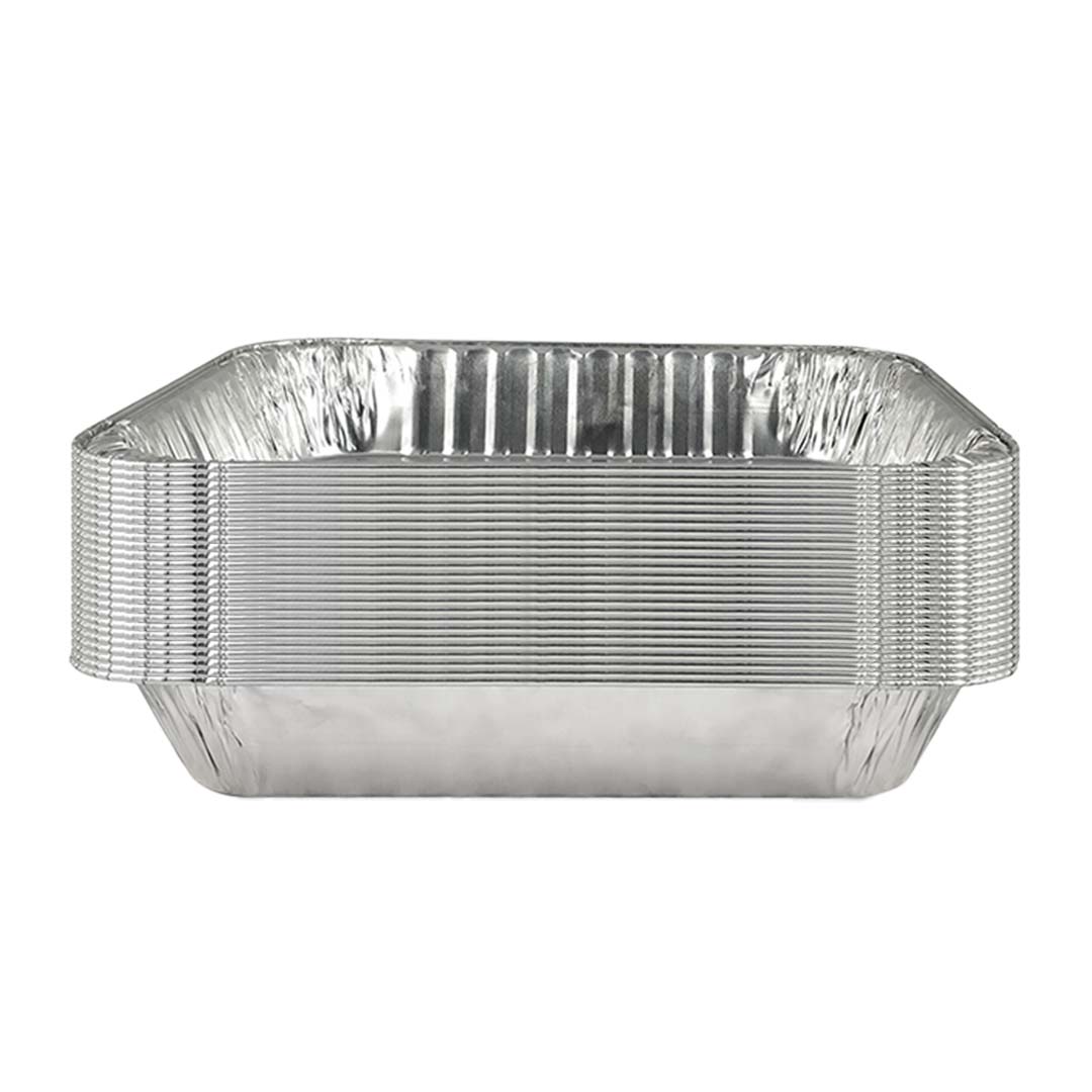 Claret Aluminium Food Container Rectangular Roaster | 6500 ml