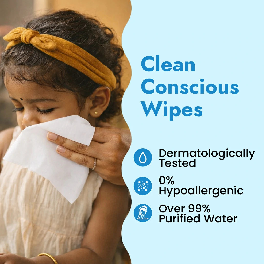 Claret Baby Wet Wipes 1 Ply