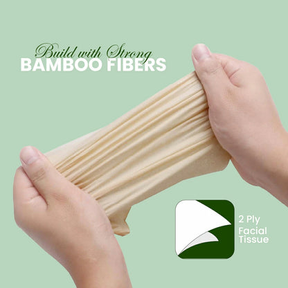 Claret Bamboo Facial Tissue 2 Ply 100 Pulls (Assorted)