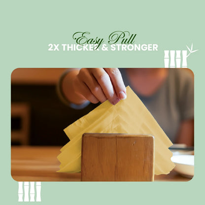 Claret Bamboo Napkin Single 2 Ply 50 Pulls - 30 x 30cm