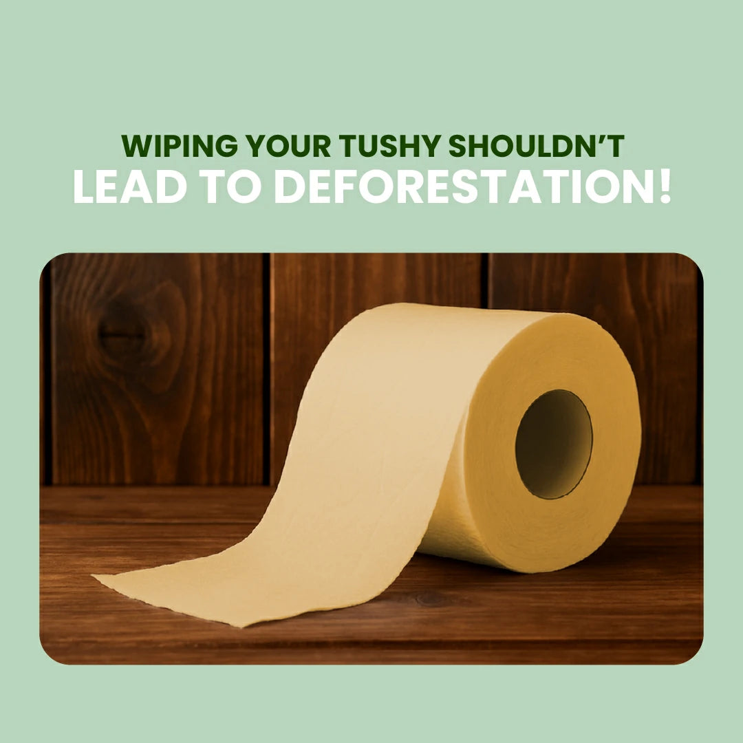 Claret Bamboo Single Toilet Roll 3 Ply 300 Pulls