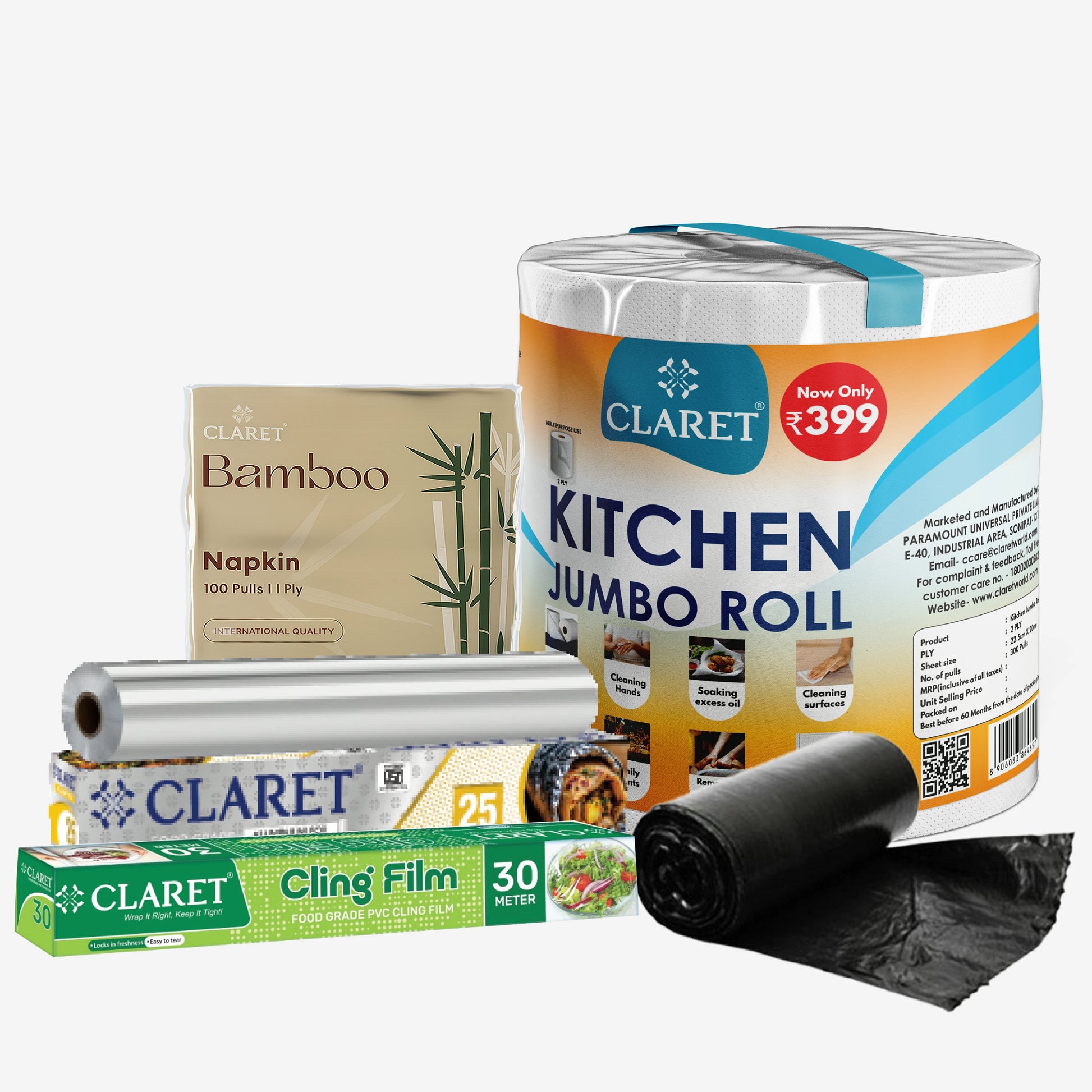 Claret Daily Kitchen Care Pack - 5 in 1 Combo