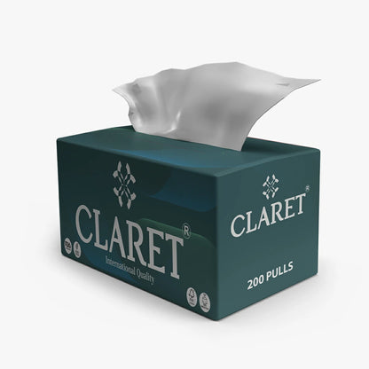 Claret Facial Tissue 2 Ply 200 Pulls (Assorted)
