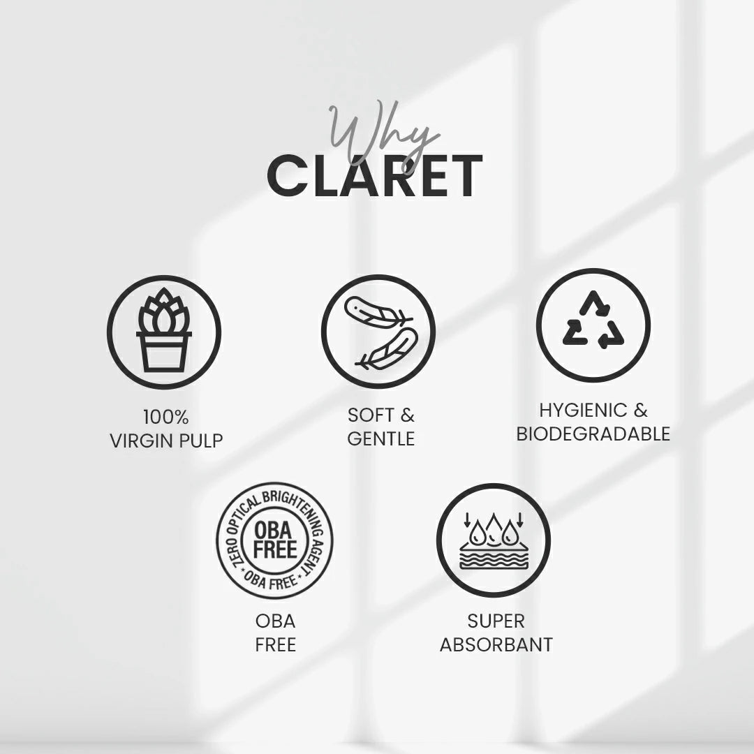Claret Facial Tissue 2 Ply 200 Pulls (Assorted)