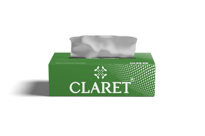 Claret Facial Tissue Single 2 Ply 100 Pulls (Assorted)