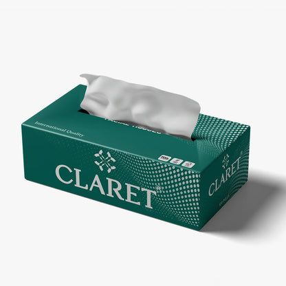 Claret Facial Tissue Single 2 Ply 100 Pulls (Assorted)