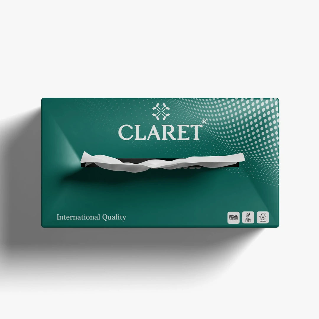 Claret Facial Tissue Single 2 Ply 100 Pulls (Assorted)