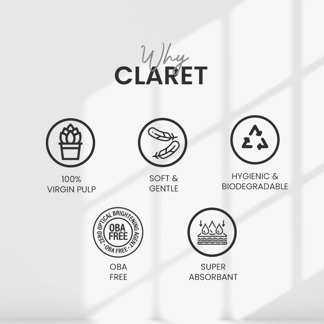 Claret Facial Tissue Single 2 Ply 100 Pulls (Assorted)
