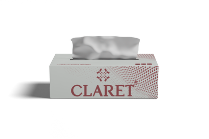 Claret Facial Tissue Single 2 Ply 100 Pulls (Assorted)