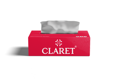 Claret Facial Tissue Single 2 Ply 100 Pulls (Assorted)