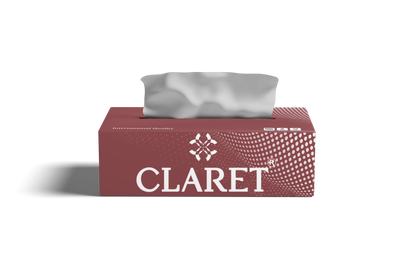 Claret Facial Tissue Single 2 Ply 100 Pulls (Assorted)