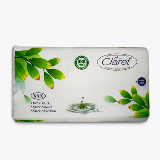 Claret Facial Tissue Soft 2 Ply 100 Pulls