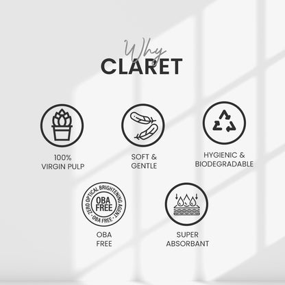 Claret Facial Tissue Soft 2 Ply 100 Pulls