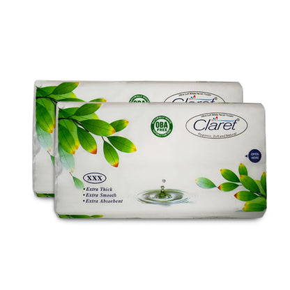 Claret Facial Tissue Soft 2 Ply 100 Pulls