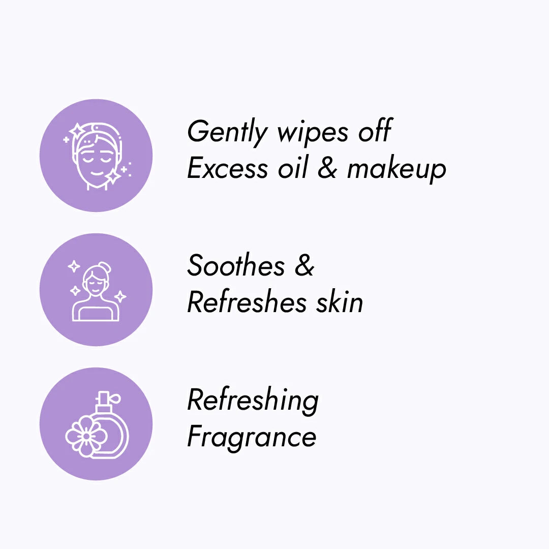 Claret Gentle Makeup Removal Wet Wipes | 25 Wipes