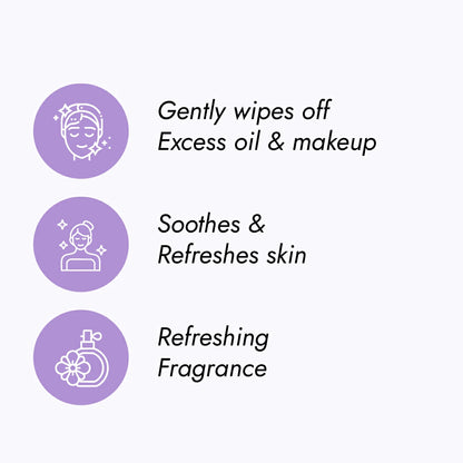 Claret Gentle Makeup Removal Wet Wipes | 25 Wipes