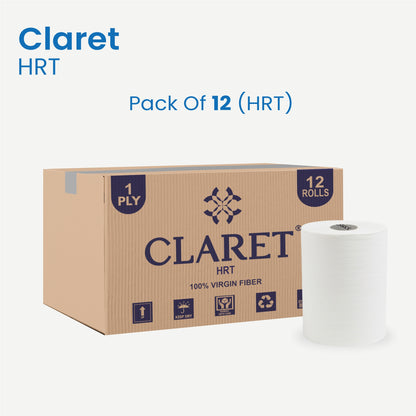 Claret Hard Roll Towel (HRT) 1 Ply 125 Meter