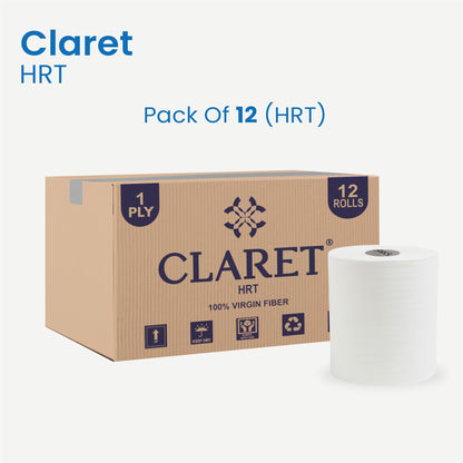Claret Hard Roll Towel (HRT) 1 Ply 150 Meter