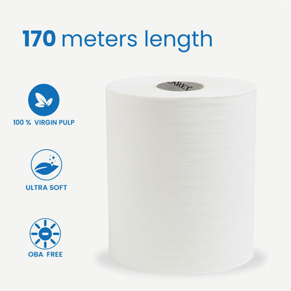 Claret Hard Roll Towel (HRT) 1 Ply 170 Meter