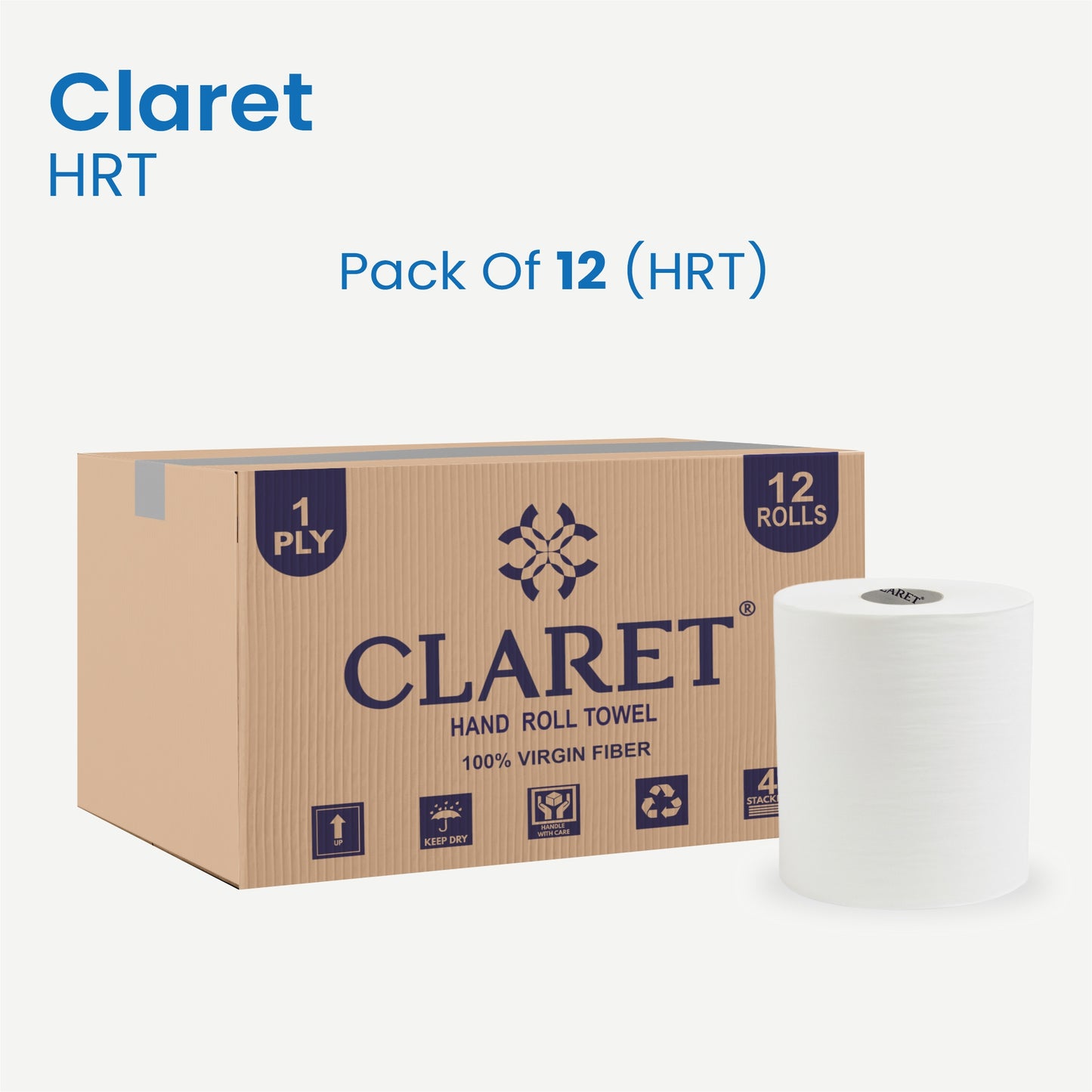 Claret Hard Roll Towel (HRT) 1 Ply 170 Meter