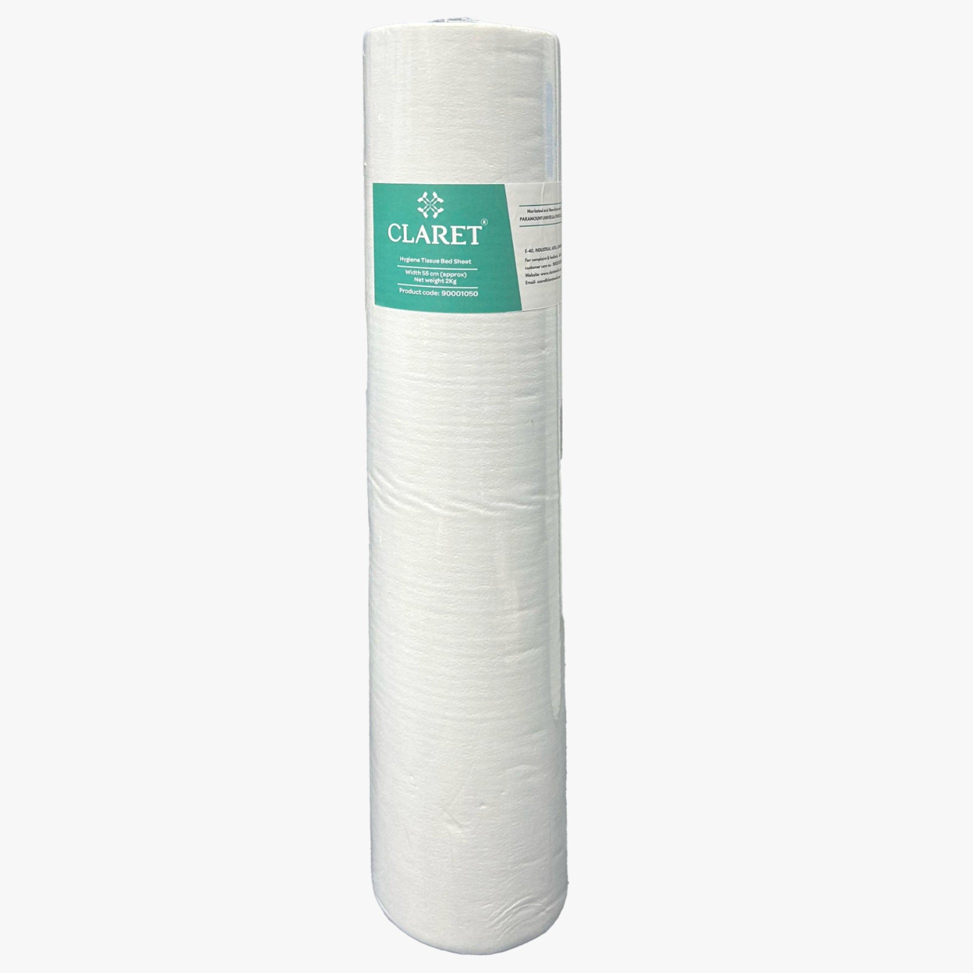 Claret Hygiene Tissue Bed Sheet Roll | 55cm