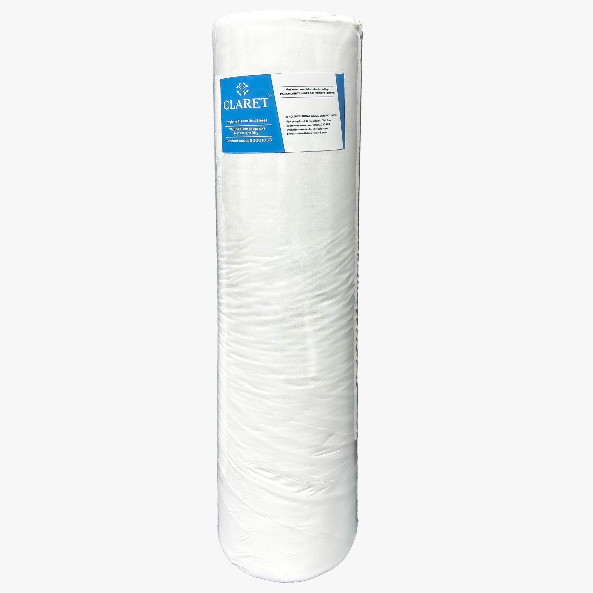 Claret Hygiene Tissue Bed Sheet Roll | 60cm