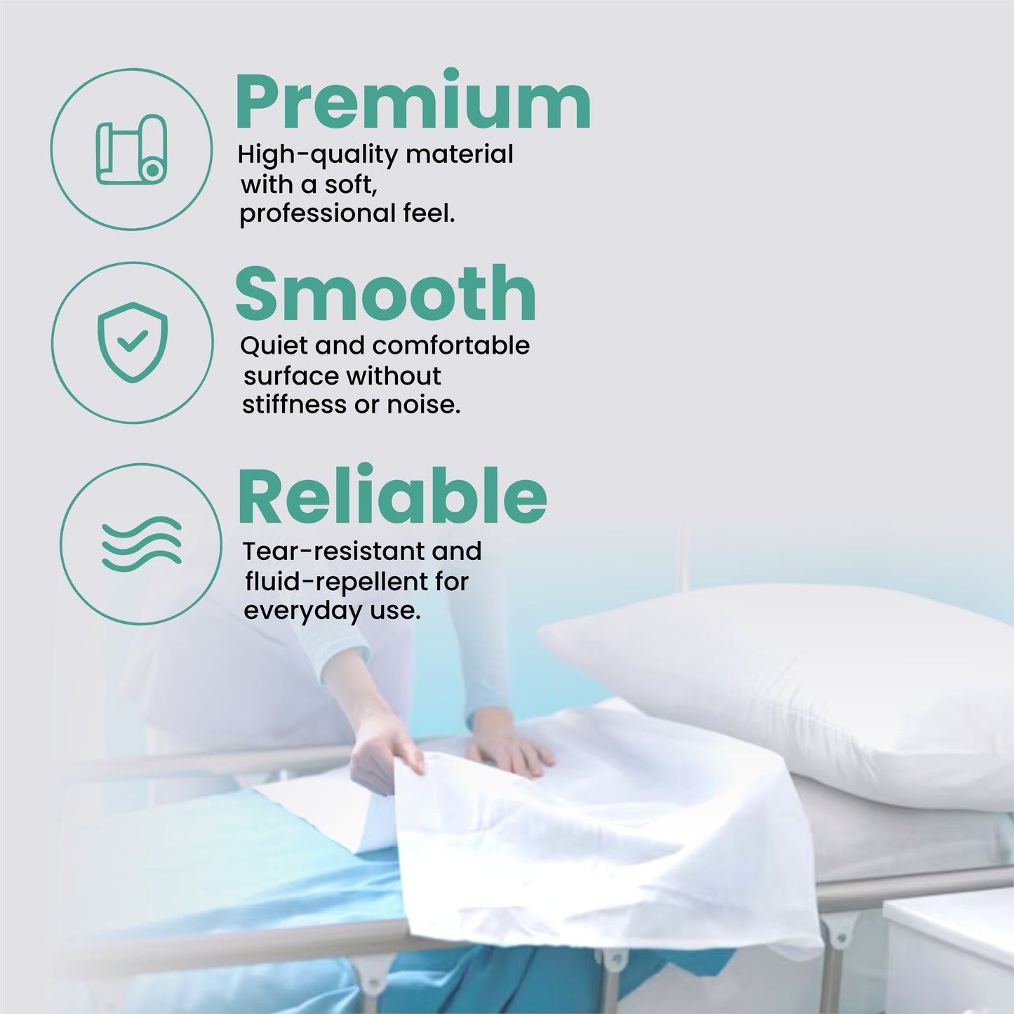 Claret Hygiene Tissue Bed Sheet Roll | 60cm