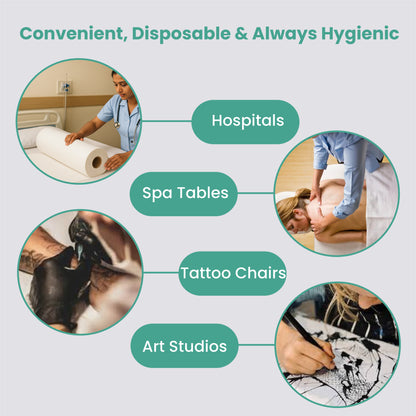 Claret Hygiene Tissue Bed Sheet Roll | 60cm