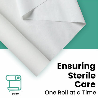 Claret Hygiene Tissue Bed Sheet Roll | 60cm