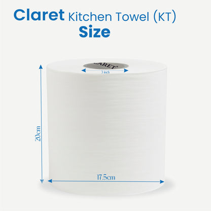 Claret Kitchen Hard Roll Towel (HRT) 1 Ply 170 Meter