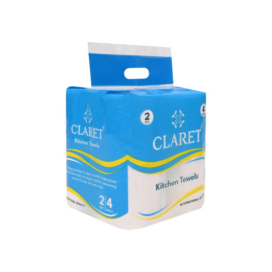 Claret Kitchen Towel 4 in 1 Combo 2 Ply 60 Pulls