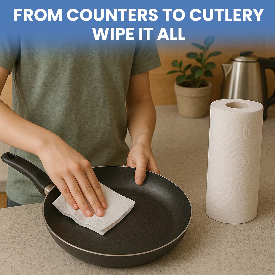 Claret Kitchen Towel 6 in 1 Combo 2 Ply 60 Pulls