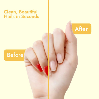 Claret Nail Polish Remover Wipes Combo | Lemon and Rose | 30 Wipes