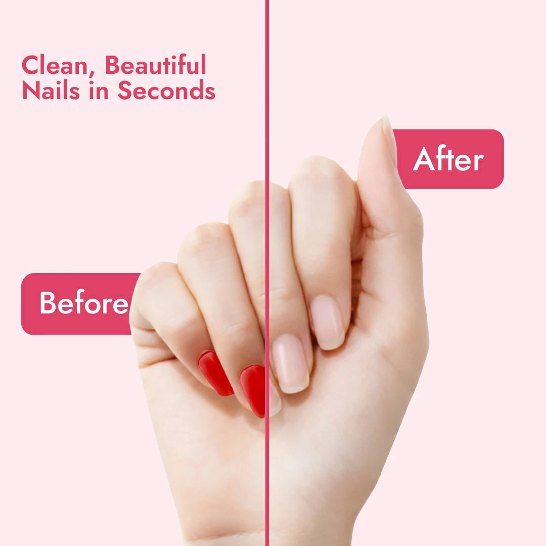 Claret Nail Polish Remover Wipes | Rose | 30 Wipes