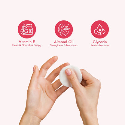 Claret Nail Polish Remover Wipes | Rose | 30 Wipes