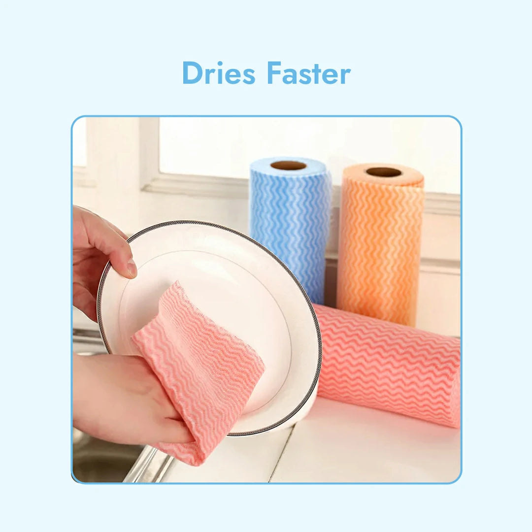 Claret Non-Woven Kitchen Towel 1 Ply 80 Pulls (Assorted)