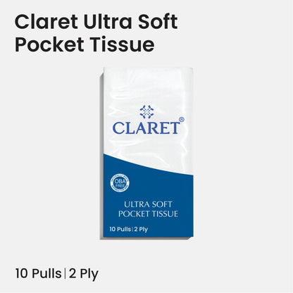 Claret Pocket Tissue 2 Ply | 10 Pull