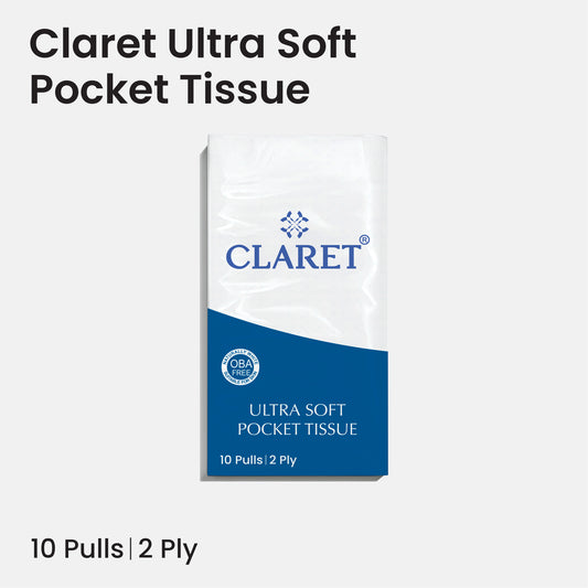 Claret Pocket Tissue 2 Ply | 10 Pull