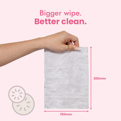 Claret Refreshing Wet Wipes With Aloe Vera & Cucumber | 25 Pulls