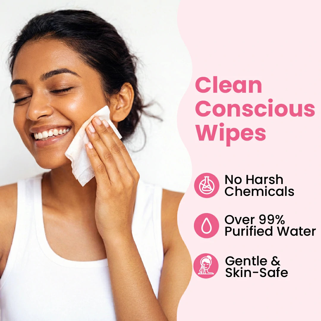 Claret Refreshing Wet Wipes With Aloe Vera & Cucumber | 25 Pulls